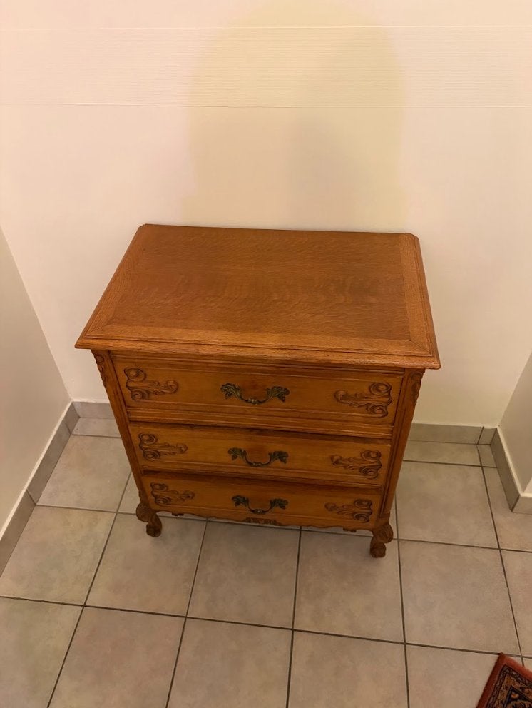 Prachtige Klassieke Eiken Commode / Bijzetkast, Ophalen