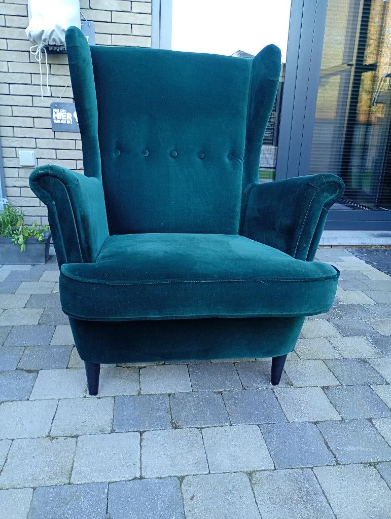 Vintage zetel, Huis en Inrichting, Zetels | Zetels, Ophalen, Gebruikt, Stof
