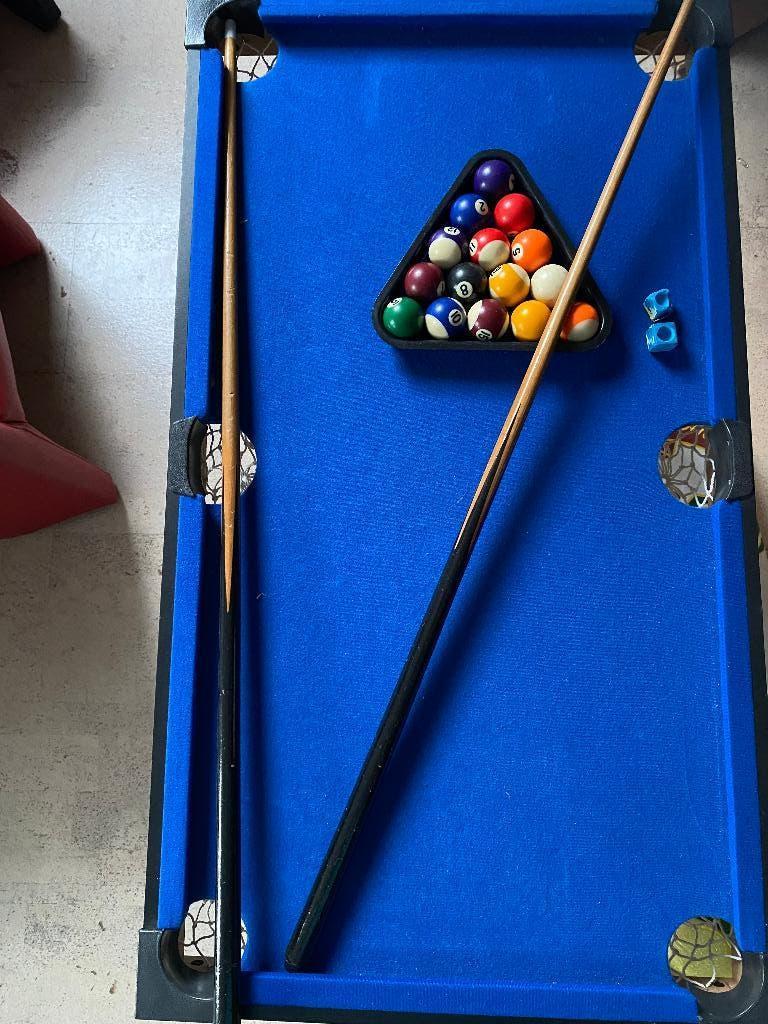 mini pooltafel, Sport en Fitness, Ophalen, Gebruikt, Pooltafel