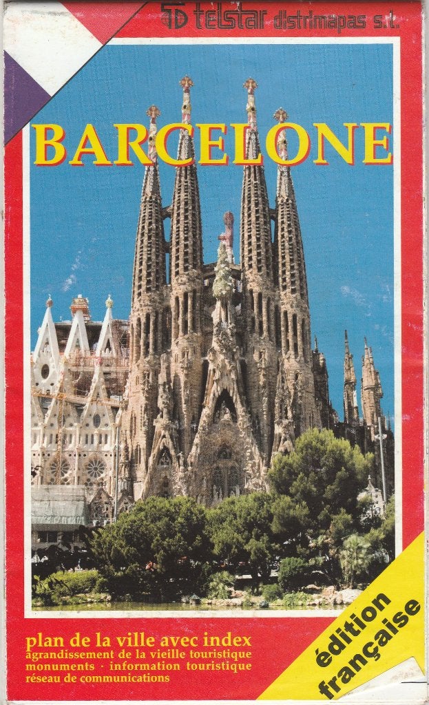Barcelona: stadsplattegrond, Boeken, Reisgidsen, Gelezen, Overige typen, Europa, Overige merken, Verzenden