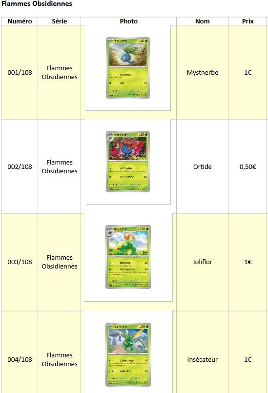 Cartes Pokémon Flammes Obsidiennes (japonaises), Enlèvement, Comme neuf, Plusieurs cartes