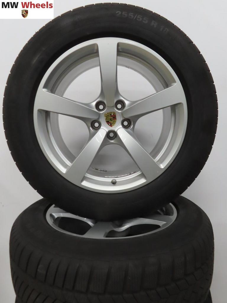 Originele Porsche Macan 18 inch velgen met winterbanden demo, Auto-onderdelen, Banden en Velgen, Banden en Velgen, Winterbanden