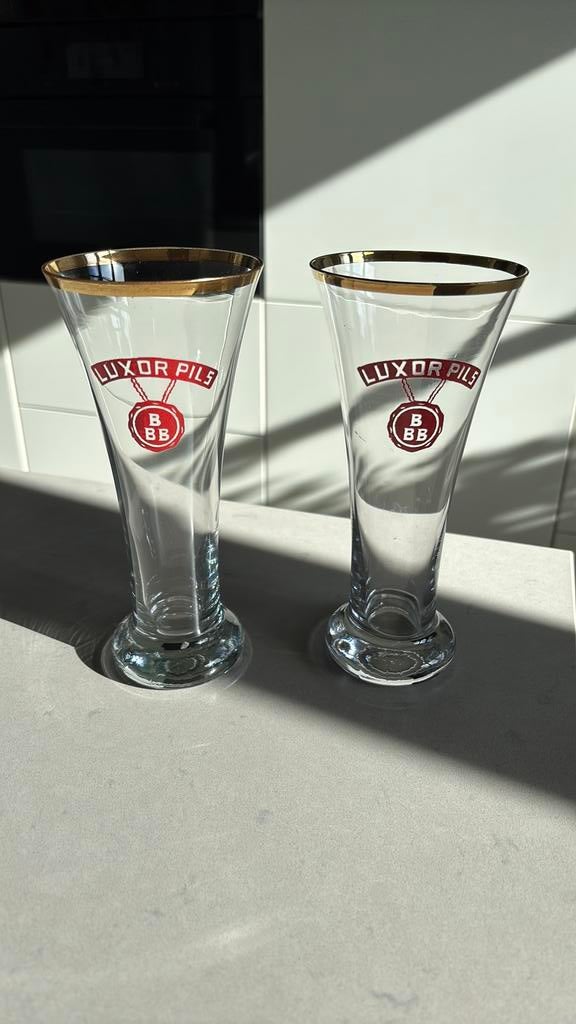 Luxor pils (oude glazen), Verzamelen, Ophalen of Verzenden, Zo goed als nieuw