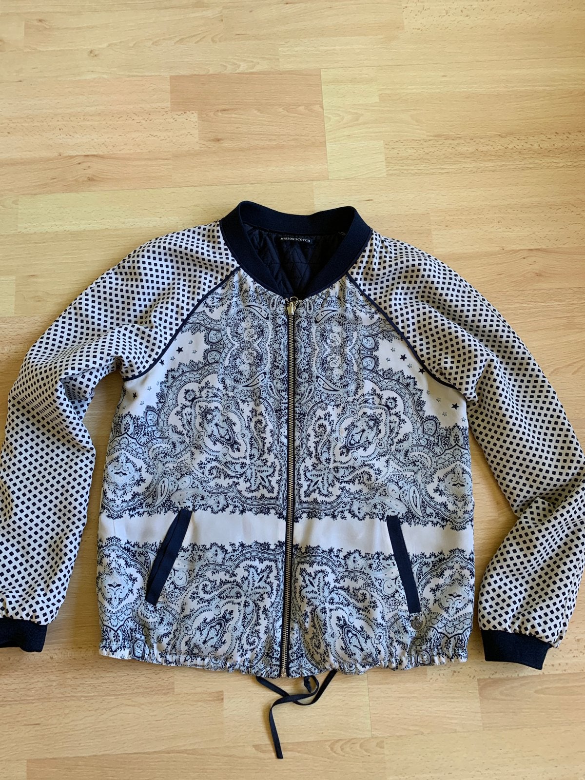 Sportieve  Blouson double face Scotch and Soda, Kleding | Dames, Jasjes, Kostuums en Pakken, Ophalen, Zo goed als nieuw, Blauw