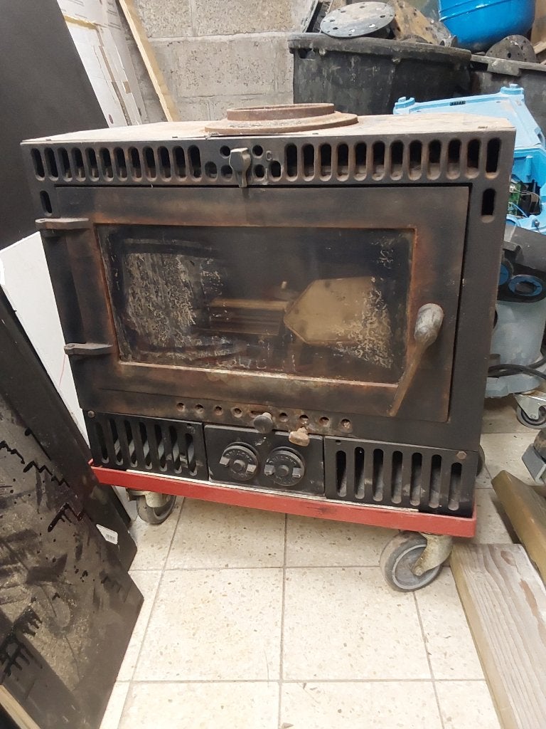 Cassette à bois avec soufflerie, Encastré, Enlèvement, Utilisé, Bois