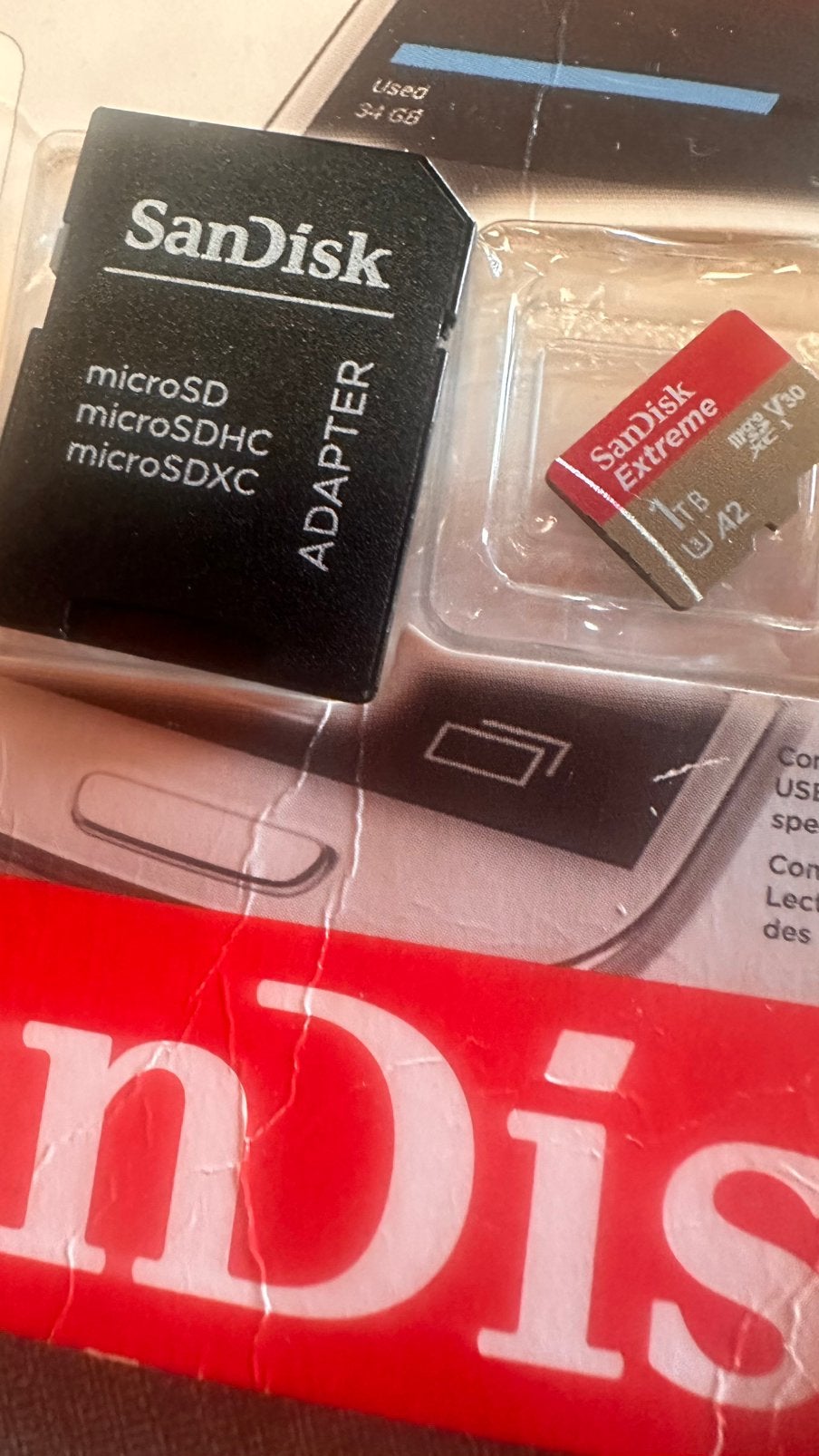 Sandisk Extreme Micro SD kaart, Ophalen of Verzenden, Zo goed als nieuw
