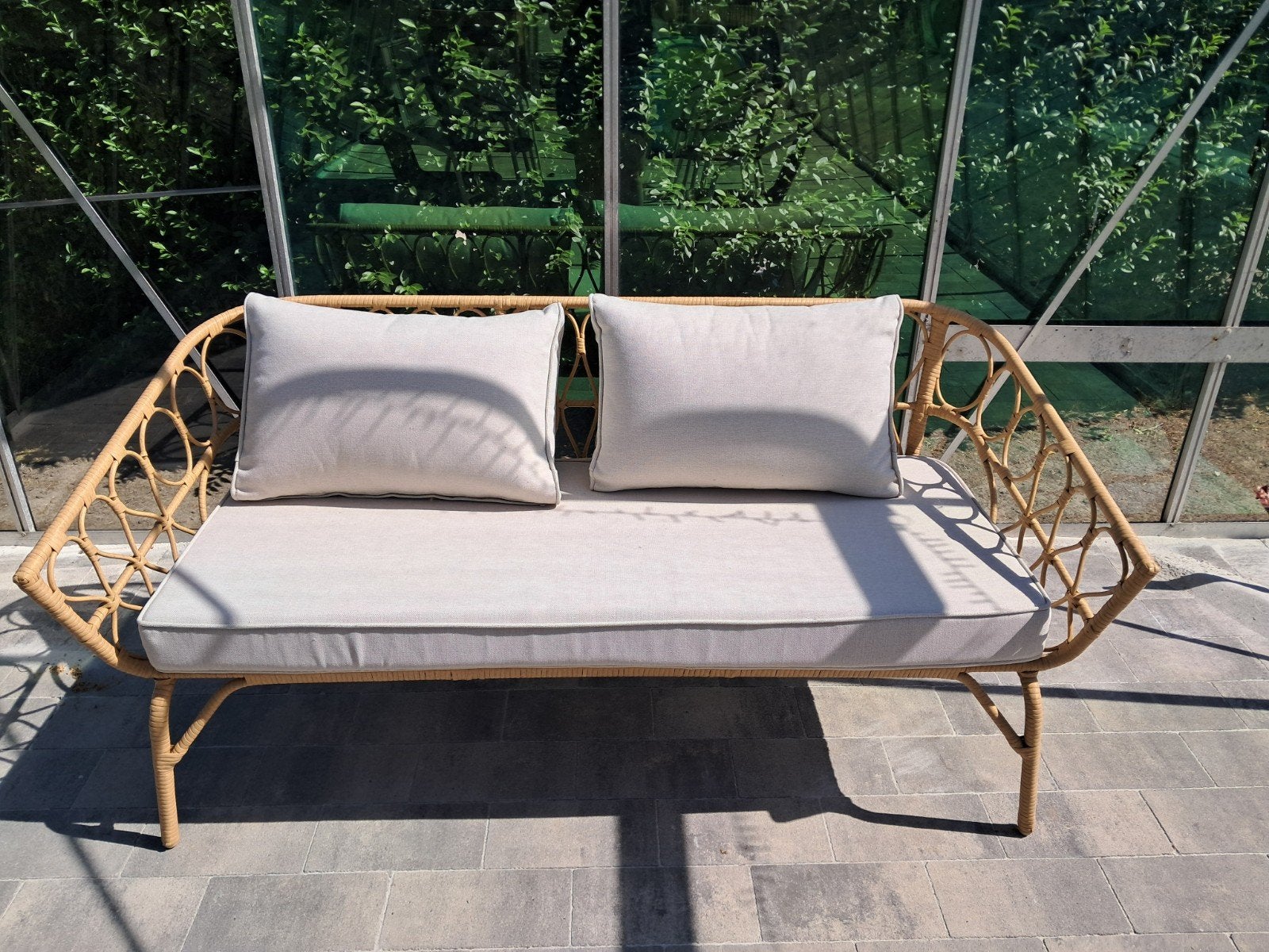 rotan bank, Tuin en Terras, Ophalen, Rotan