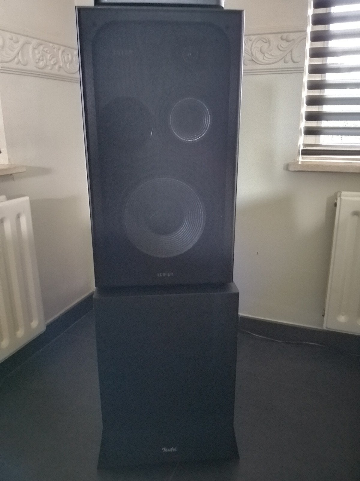 Edifier R2850DB Actieve Speakers + Teufel T 8 Actieve Sub, Audio, Tv en Foto, Ophalen