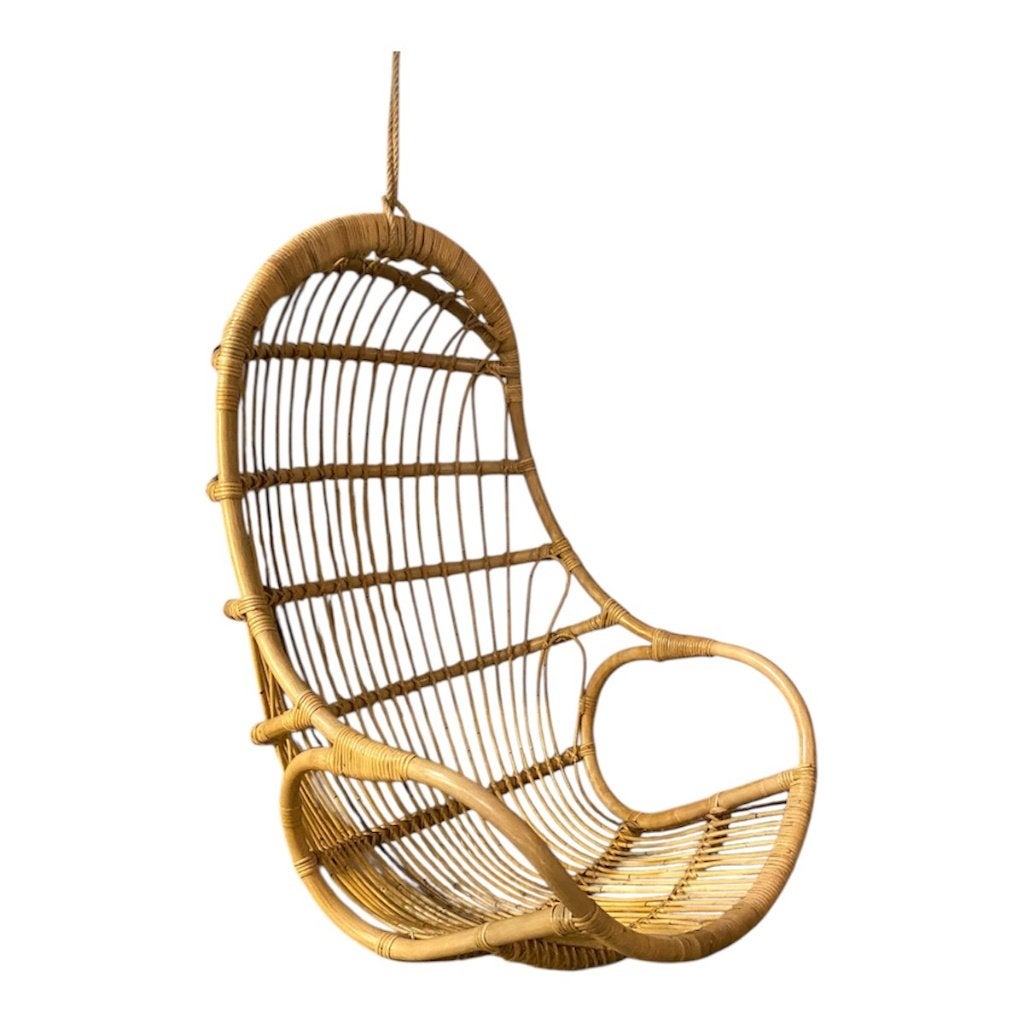 rotan hangstoel, Ophalen, Zo goed als nieuw, Rotan
