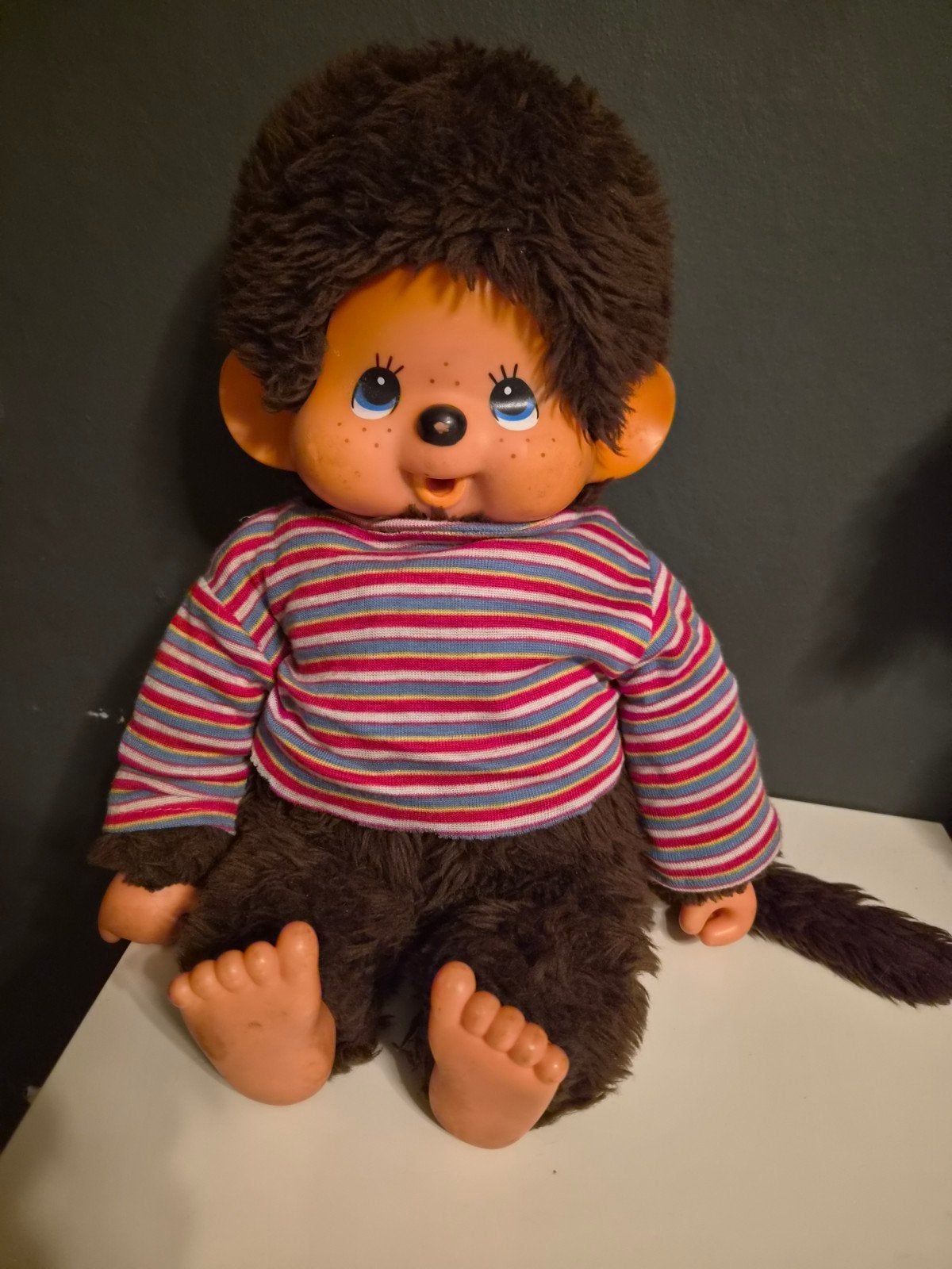 monchichi vintage 43cm groot truitje beetje stuk, Verzamelen, Ophalen of Verzenden