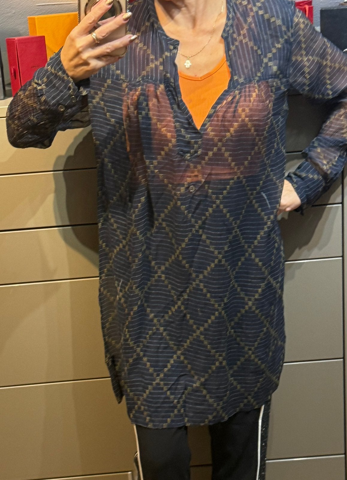 Isabel marant robe tunique transparente taille 42 ok 44, Enlèvement ou Envoi, Comme neuf