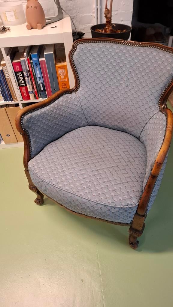 Antiek fauteuil zetel eenzit, Antiek en Kunst, Ophalen