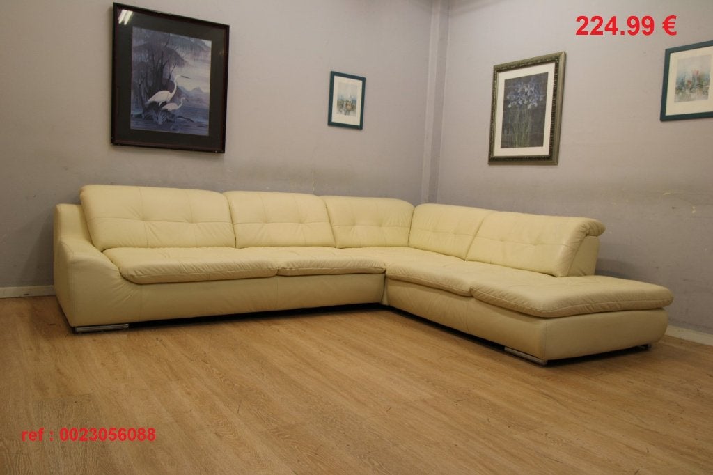 Divers salons en vrai cuir en stock. Grand choix, Ophalen, Gebruikt, Leer