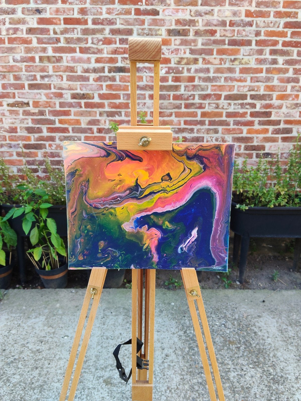 peinture faite maison aux couleurs de la rivière, Hobby & Loisirs créatifs, Peinture, Enlèvement, Neuf, Peinture acrylique
