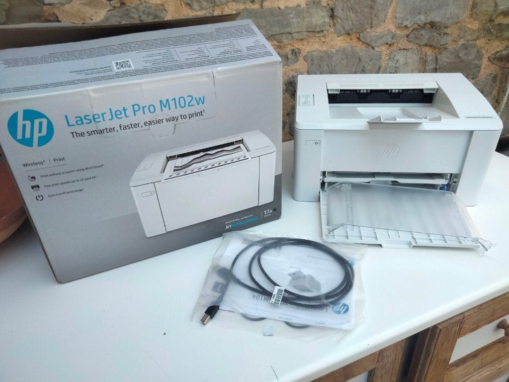 Imprimante Laser N/B  HP Laser jet pro M102W, Computers en Software, Ophalen, Zwart-en-wit printen, Printer, Zo goed als nieuw