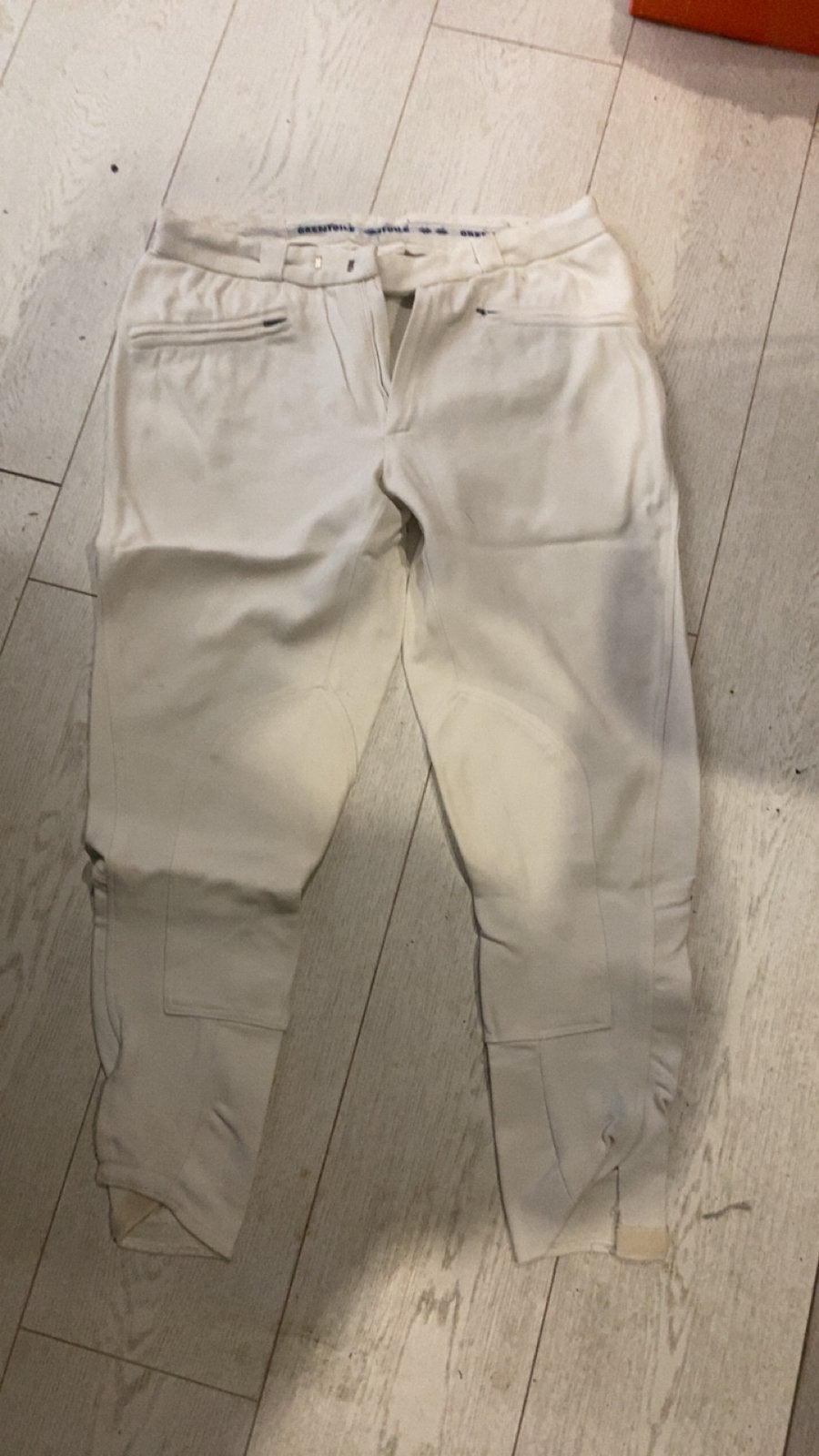Witte rijbroek maat 48, Dieren en Toebehoren, Paardrijkleding, Ophalen of Verzenden, Zo goed als nieuw