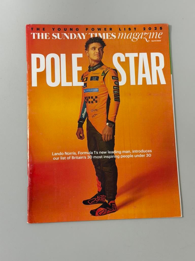 The Sunday Times Magazine tijdschrift - 2025 Lando Norris, Verzamelen, Ophalen of Verzenden, Tijdschrift