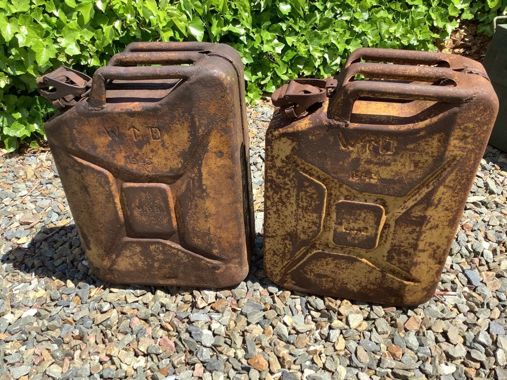 Jerrycan britannique sable ww2 terrain, Verzamelen, Ophalen