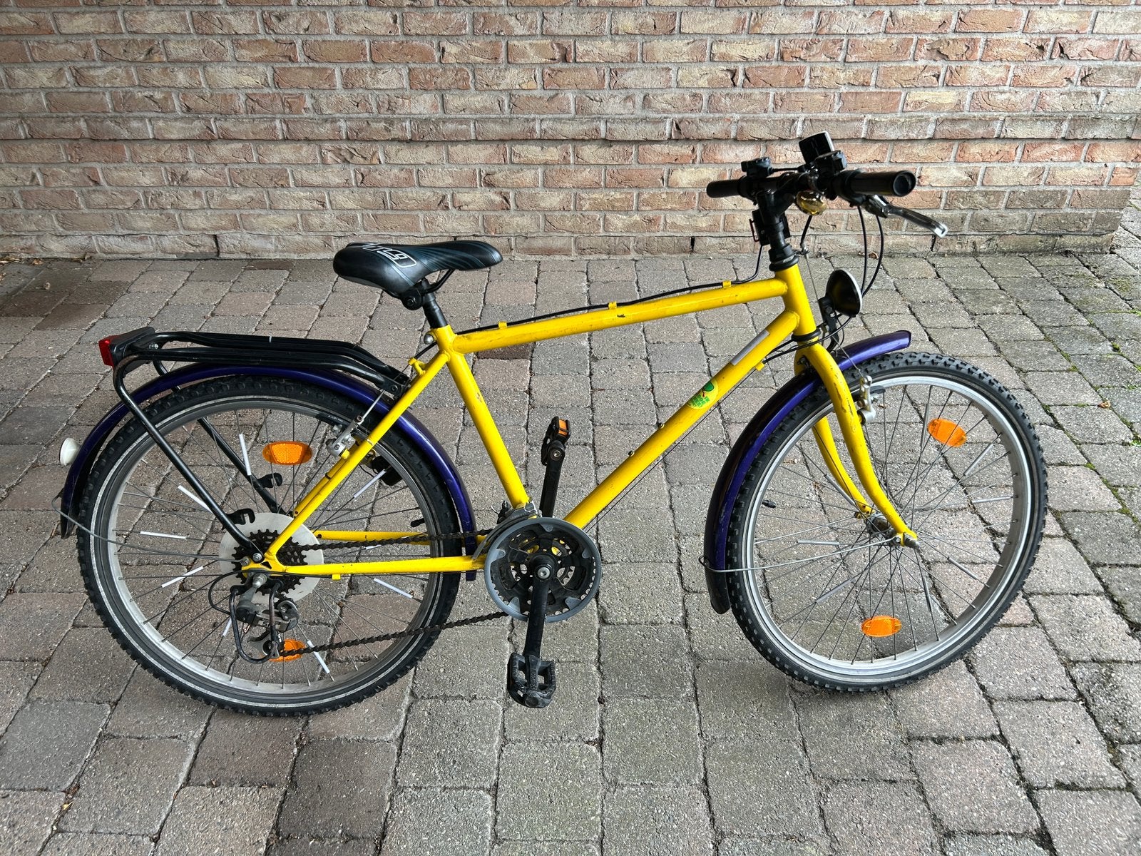 Gele kinderfiets 24 inch, Fietsen en Brommers, Ophalen, Gebruikt, 24 inch