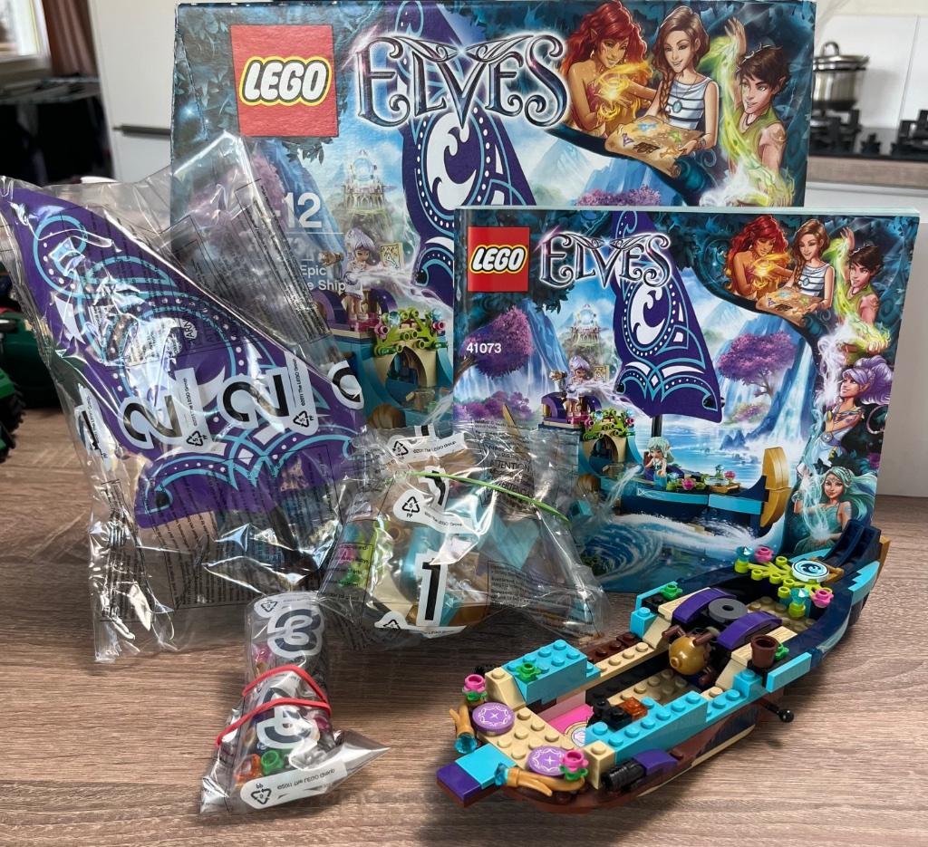 Lego Elves 41073 Naida’s Epic Adventure Ship, Enlèvement ou Envoi, Ensemble complet, Lego