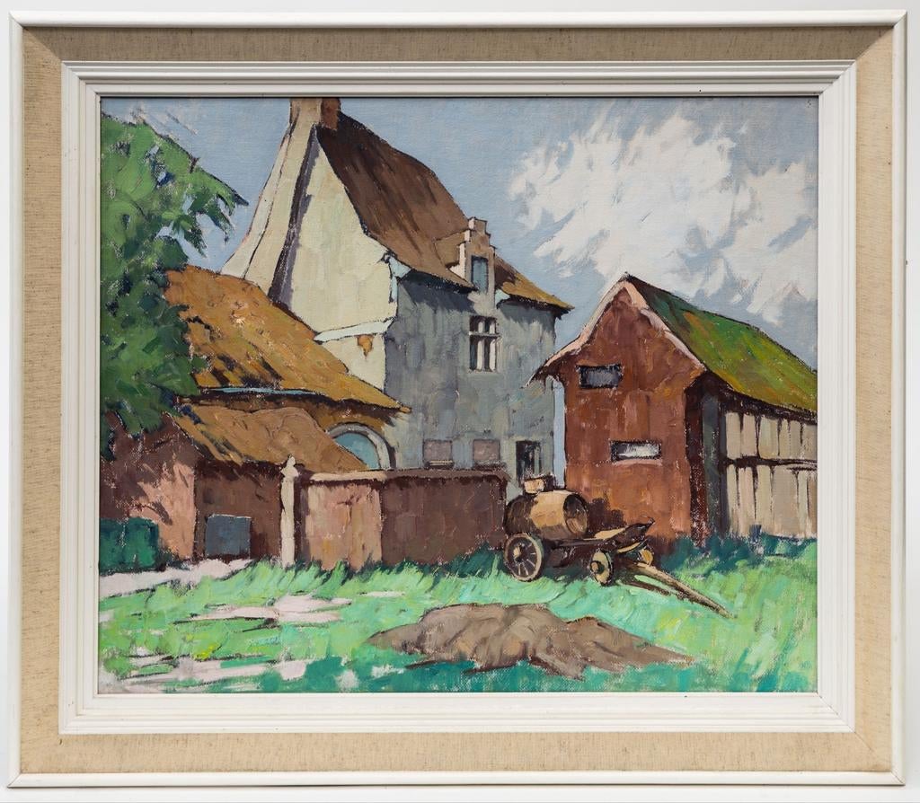Pierre Oscar Ebbeni 1889- 1965 Ferme espagnole Woluwe St Lam, Enlèvement ou Envoi
