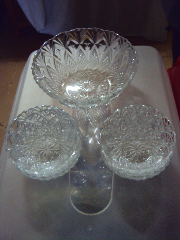 glas vintage fruit of sangria kom, Ophalen