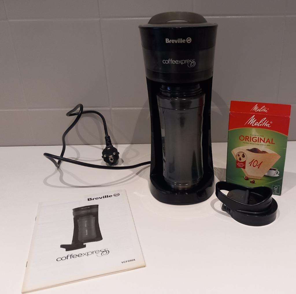 Kleine koffiemachine/koffiemaker Breville vcf-050x, Ophalen of Verzenden, Zo goed als nieuw, Koffiemachine, Gemalen koffie