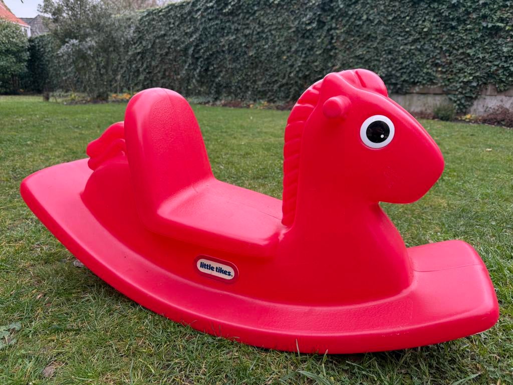 Little Tikes rood hobbelpaard, Ophalen, Zo goed als nieuw
