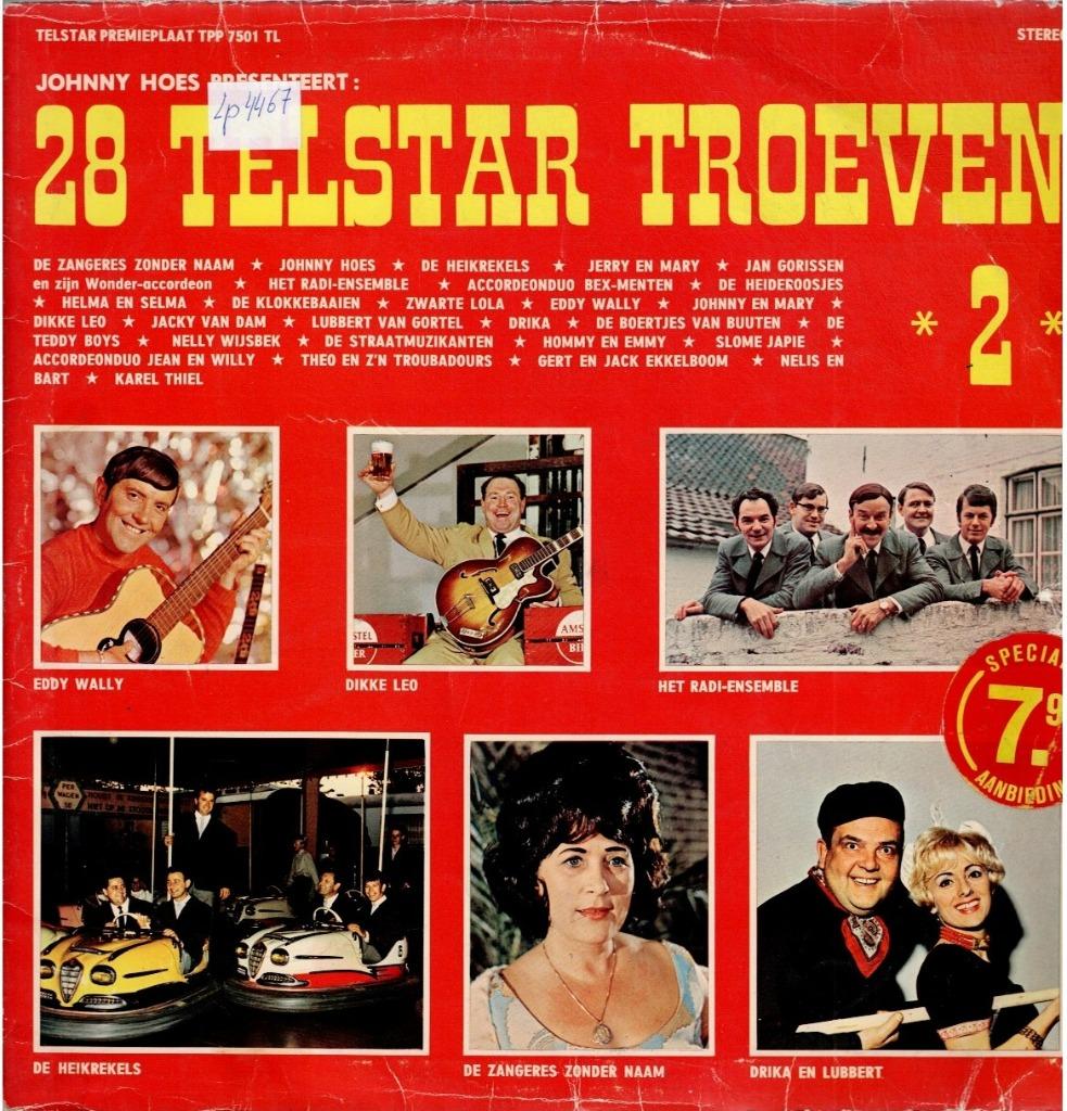 Vinyl, LP    -   Johnny Hoes Presenteert: 28 Telstar Troeven, Cd's en Dvd's, Ophalen of Verzenden, Overige formaten