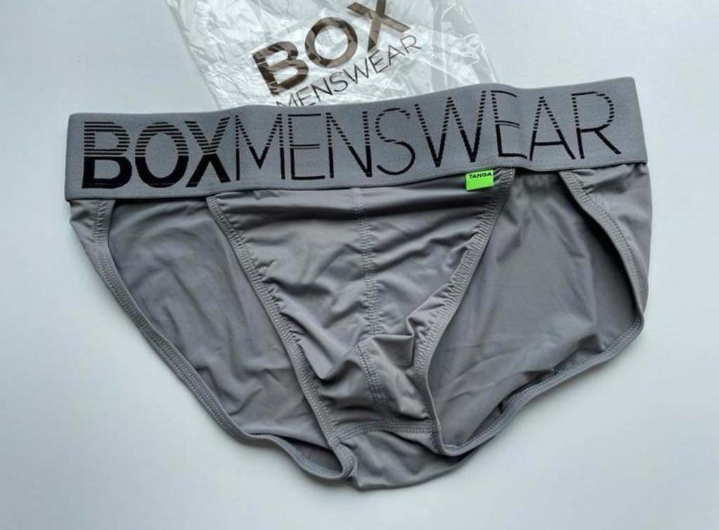 Tanga Box en polyamide pour hommes, Envoi, Gris, Box, Slip