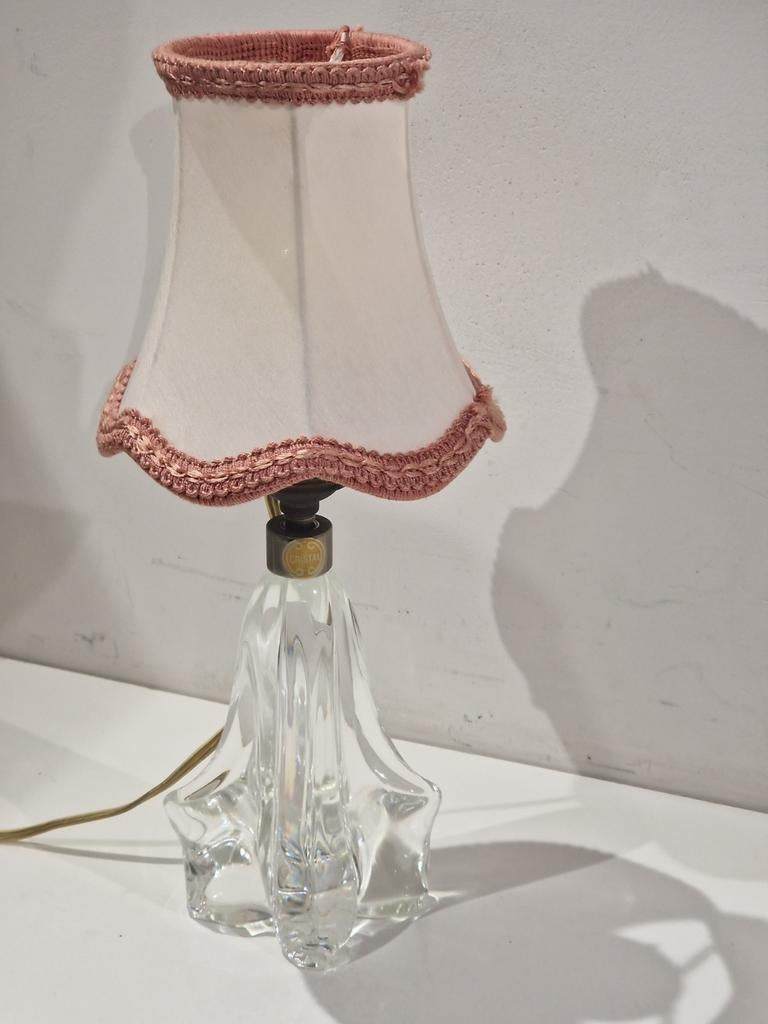 Cristal tafellamp , kleine kristal  lamp met kap 30cm, Ophalen of Verzenden