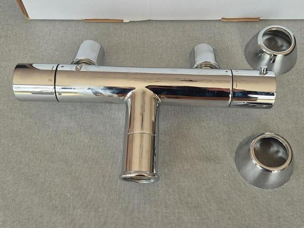 Robinet de bain thermostatique, Enlèvement ou Envoi, Comme neuf, Chrome, Baignoire