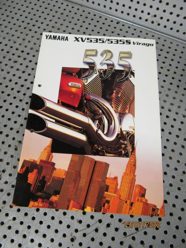 Prospectus; Yamaha XV535 Virago '96 Custom / Chopper XV 535, Enlèvement ou Envoi, Utilisé, Yamaha, Marque ou Modèle