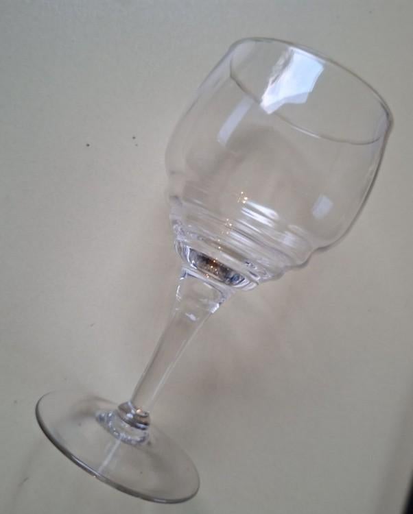 12 Vintage Franse Wijnglazen – Luminarc Ribbel Design, Antiek en Kunst, Ophalen