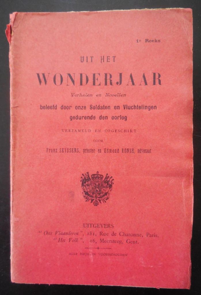 De l'année merveilleuse - 1916, Enlèvement ou Envoi, Utilisé