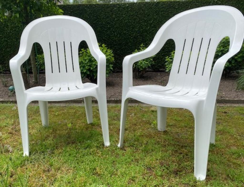 tuinstoelen, Ophalen, Zo goed als nieuw, Kunststof, Stapelbaar