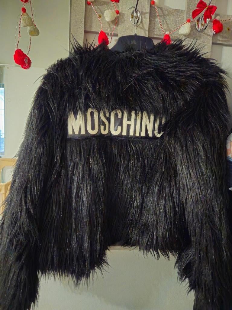 Veste Moschino pour H&M taille xs, Kleding | Dames, Jassen | Winter, Zo goed als nieuw, Maat 34 (XS) of kleiner, Zwart, Ophalen of Verzenden