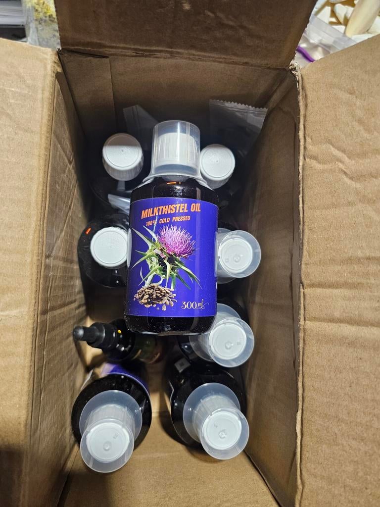 Mariadistelolie - 100% Bio Koud Geperst - Herb Bird Mix, Ophalen