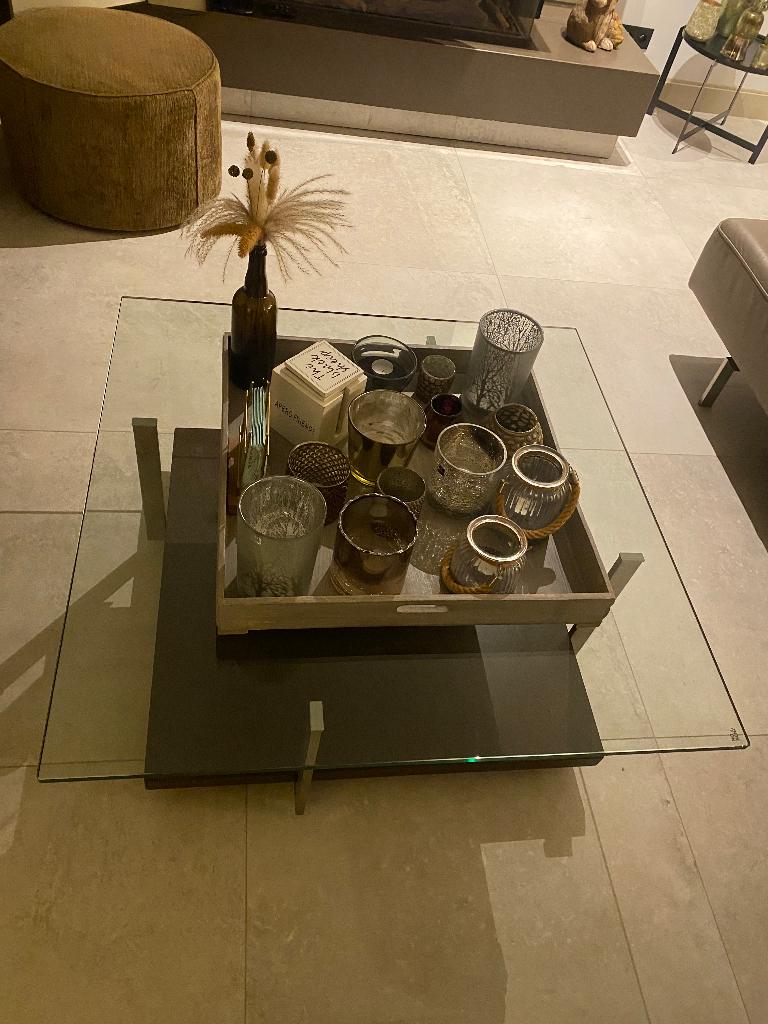 Salontafel Rolf Benz, Huis en Inrichting, Ophalen, Gebruikt, 50 tot 100 cm, Vierkant