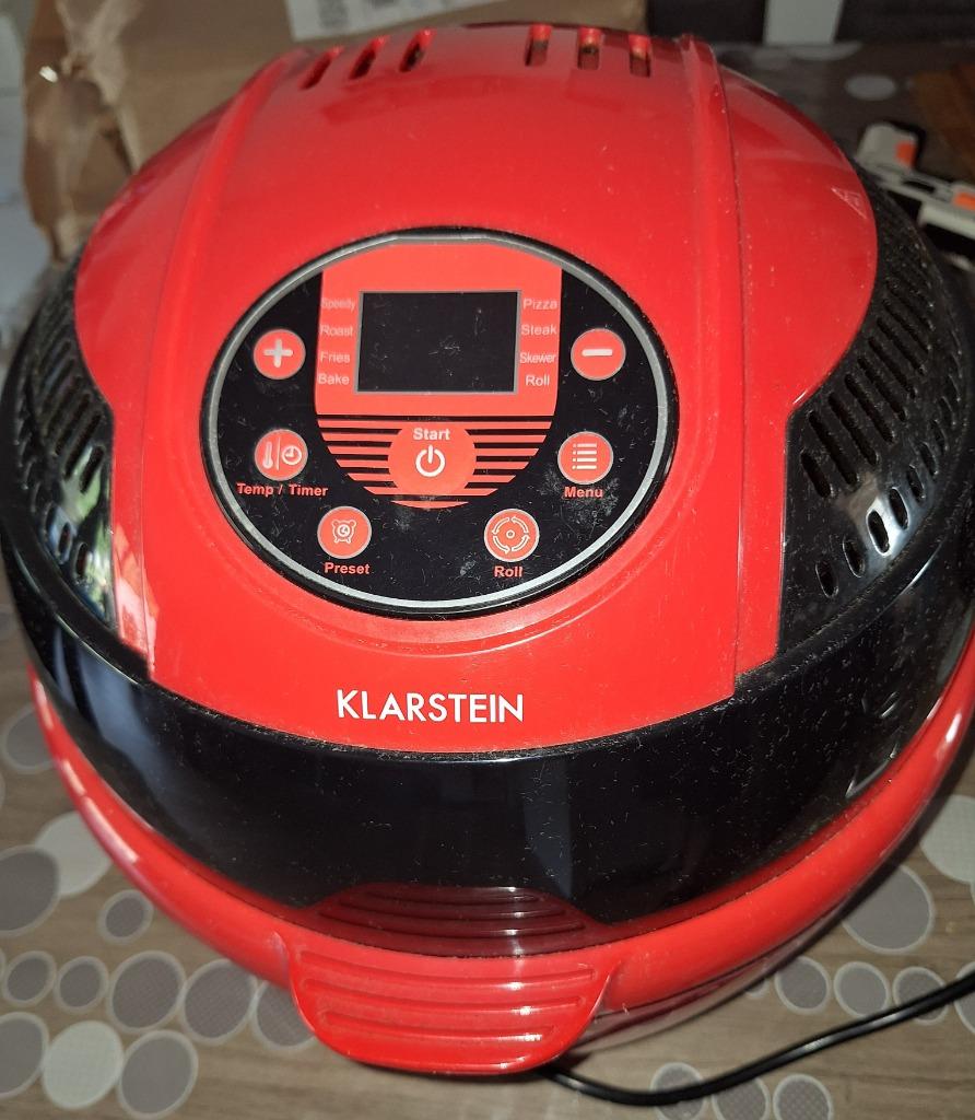 Klarstein Airfryer Hetelucht friteuse 1400w grillen bakken, Elektronische apparatuur, Airfryers, Zo goed als nieuw, Airfryer, 1000 t/m 1499 gram