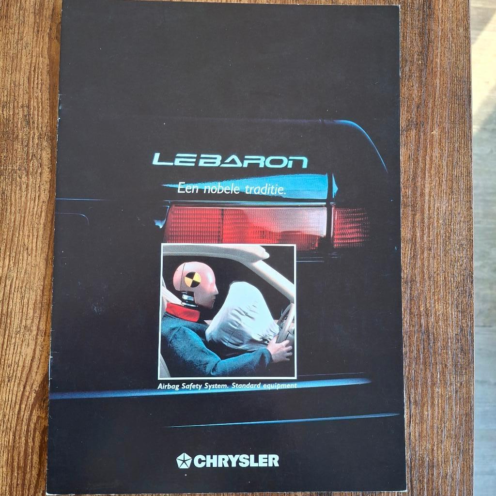 CHRYSLER  Le BARON - Een nobele traditie. 1992, Enlèvement ou Envoi, Neuf, Autres marques