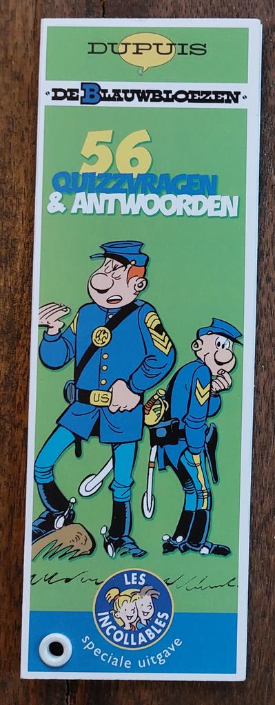 Strips - De Blauwbloezen - 56 quizzvragen, Verzamelen, Ophalen of Verzenden, Overige figuren, Nieuw, Boek of Spel