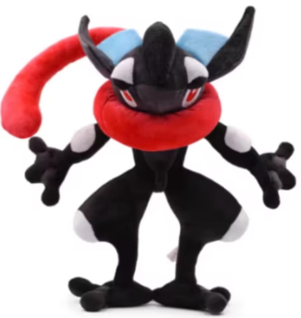 Pokemon grote knuffel Greninja zwart (26cm)