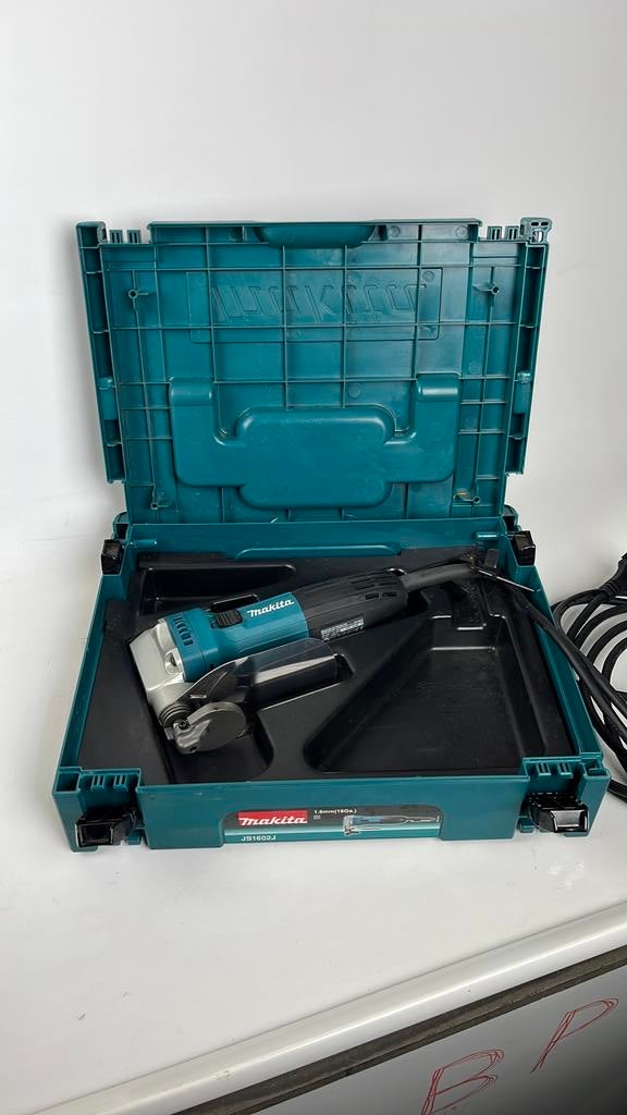 Cisaille à tôle Makita JS1602 avec étui de transport, Enlèvement ou Envoi, ., Comme neuf, .
