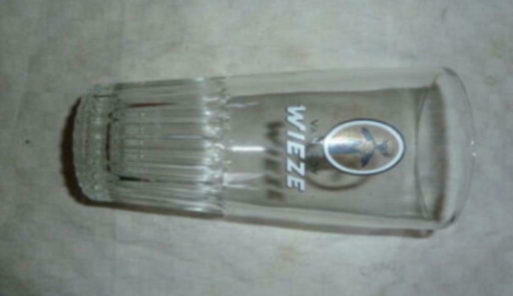 # bier glas WIEZE brouwerij Van Roy - Wieze ( ovaal logo ), Verzamelen, Ophalen of Verzenden, Gebruikt, Bierglas