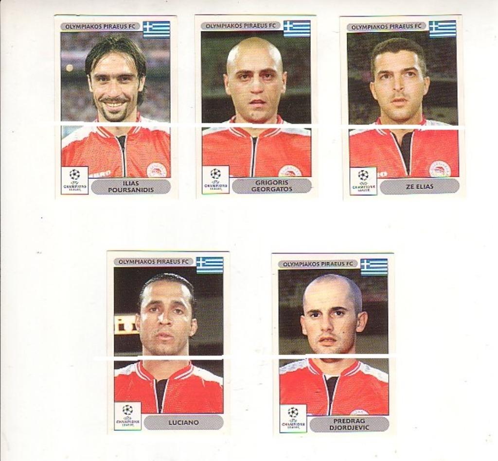 Panini Champions League 2000 - 2001 Olympiakos Piraeus, Verzamelen, Verzenden, Zo goed als nieuw, Poster, Plaatje of Sticker