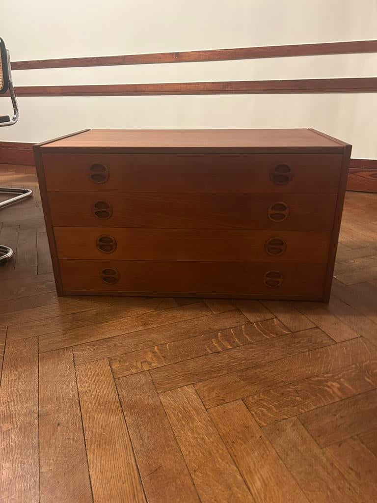 Petite commode style Poul Cadovius a fixer au mur, Maison & Meubles, Armoires | Commodes, Enlèvement, Comme neuf