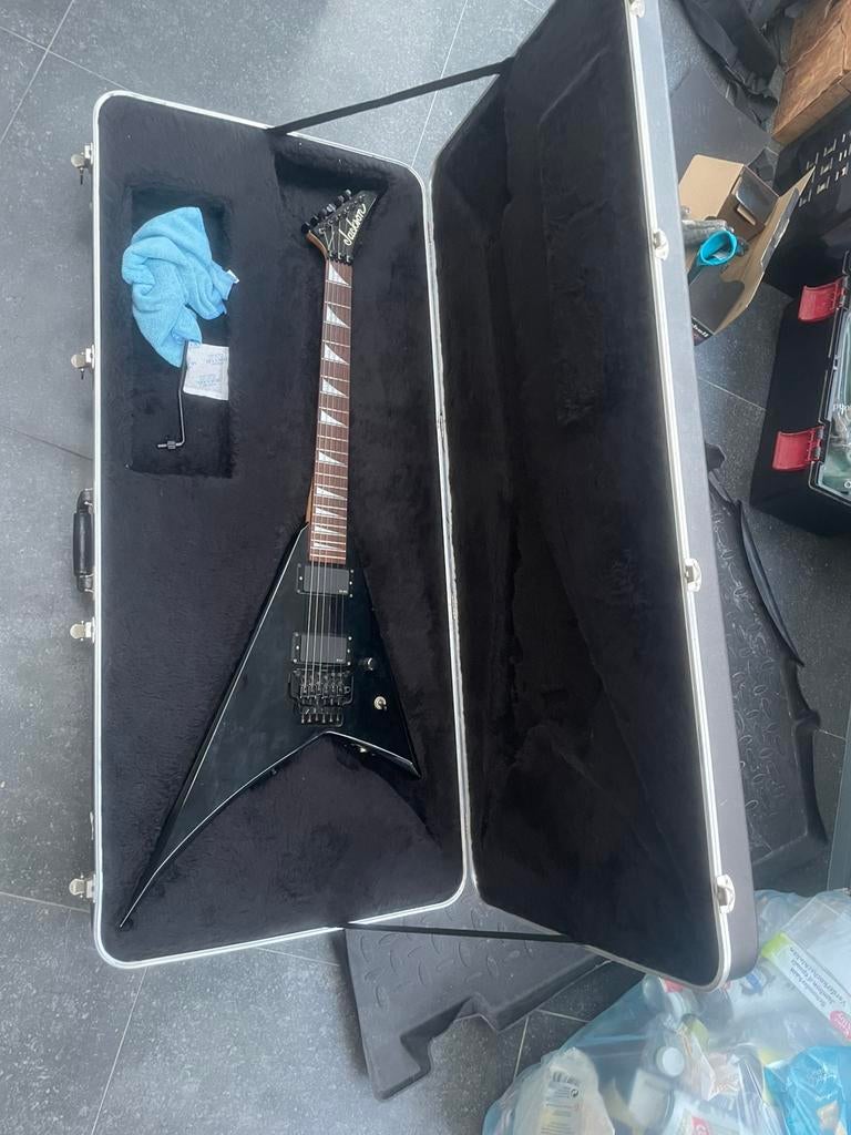 Jackson Rhoads made in Japan with case, Muziek en Instrumenten, Ophalen, Gebruikt, Solid body, Overige merken