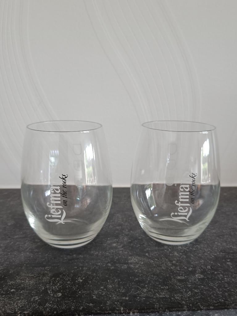 Liefmans on the rocks. Hoogte: 11,50 cm. Aantal: 2., Ophalen of Verzenden, Zo goed als nieuw, Overige typen