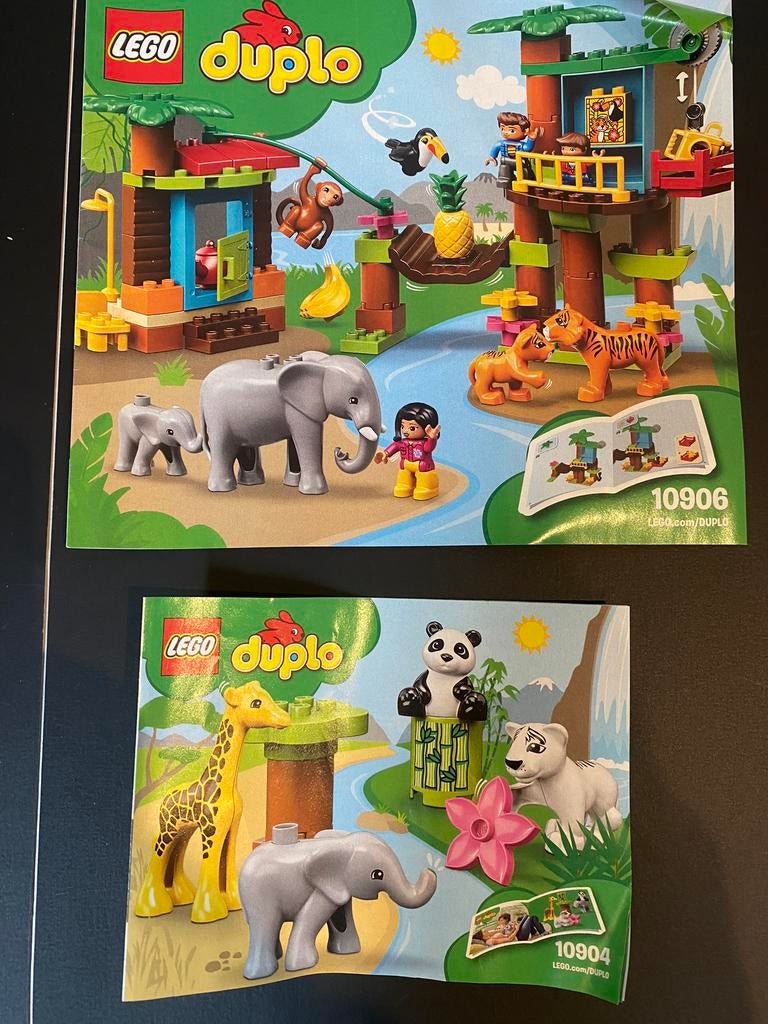 Lego Duplo 10906/10904 Île tropicale/Wildlife Africa, Enlèvement ou Envoi, Comme neuf, Duplo